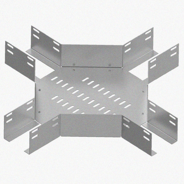 Лоток крестообразный перфорированный КМ 50х50 УХЛ1, оцинкованный лист S1,5