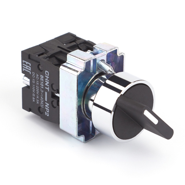 Переключатель NP2-BD53, 3 положения возвратом, 2НО, IP40 (R) CHINT