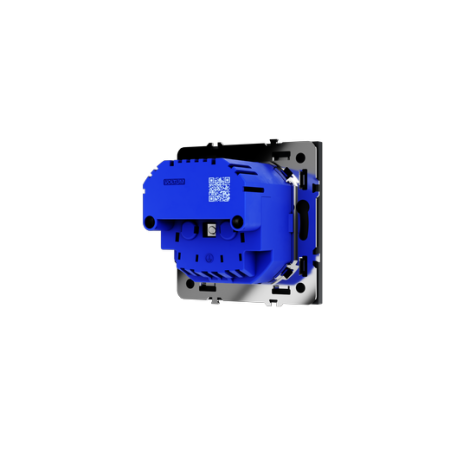 Розетка встраиваемая Voltum S70 с заземлением и защитными шторками, 16А, с USB, A+C, (графит)