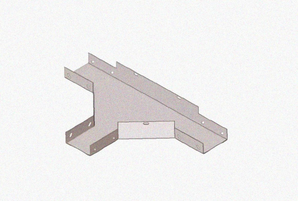 Лоток тройниковый глухой ОТГ 200х200 У3, окрашенный, S1,0