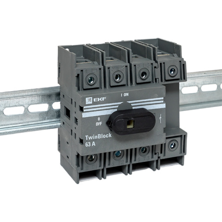 Рубильник 63A 4П c рукояткой управления для прямой установки TwinBlock EKF