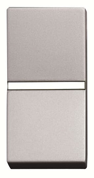 Zenit Механизм выключателя СУ 1 кл.(узкая клавиша, 1 модуль) 16А серебристый IP20 ABB