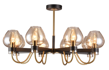 Люстра 8*E14 60Вт Черный IP20 Tara FR5028PL-08B Freya