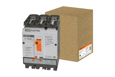 Выключатель автоматический ВА89-32 3П 16А 70кА TDM