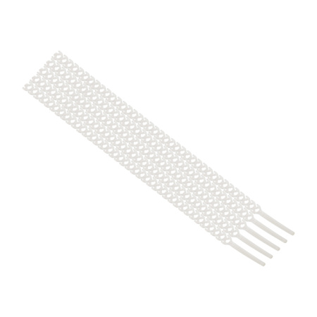 Хомут гибкий (20 шт) белый FlexSTRAP EKF