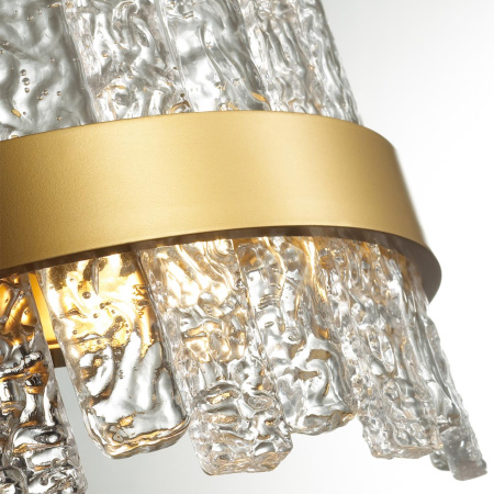 Бра E14 1*40W MERKALE матов.золотой/прозрачный/стекло/ ODEON LIGHT