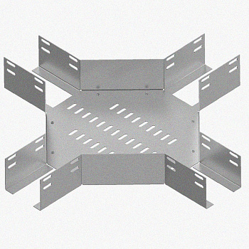 Лоток крестообразный перфорированный КМ 400х65 УТ1,5, оцинкованный лист S1,5