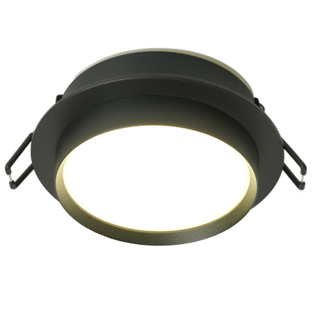 Светильник потолочный встраиваемый, 15W 230V GX53, черный, круг, без лампы, DL507 Feron