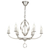 Люстра 6*E14 40Вт Серебро Антик IP20 Sealy FR5027PL-06S Freya