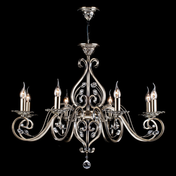 Люстра 8*E14 60Вт Бронза IP20 Leaves RC109-PL-08-R Maytoni