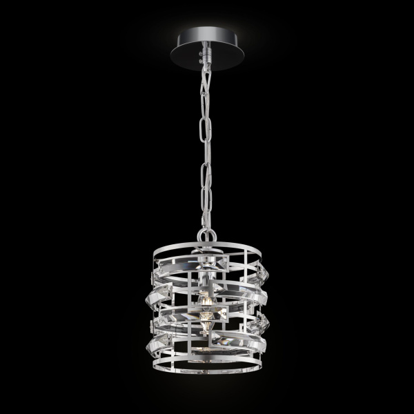 Подвесной светильник 1*E14 60Вт Хром IP20 Frontera MOD067PL-01CH Maytoni