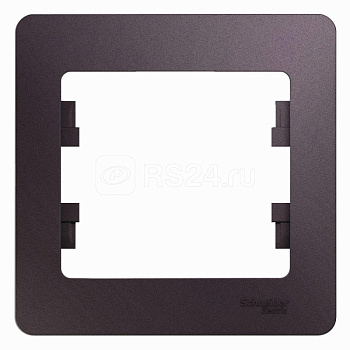 СНЯТ GLOSSA  Рамка горизонтальная 1-м . сиреневый туман IP20 Schneider Electric