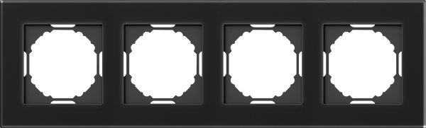 Donel A07 Natural Чёрное стекло рамка 4-я, серия DB