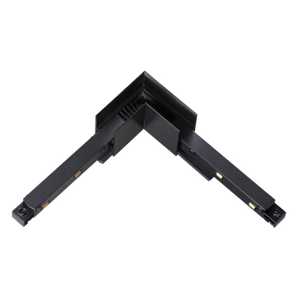 Соединитель с токопроводом для шинопровода L-образный IP20 48V FLUM черный NOVOTECH