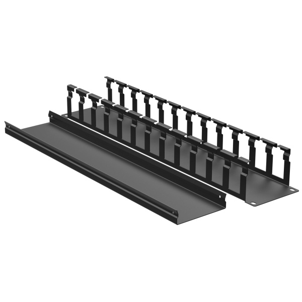 Кабельный органайзер с крышкой 2U, глубина 60 мм, для 19" IT-корпусов, RAL9005 DKC