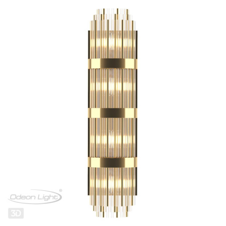 Настенный св-к E14 4*40W высота 890см EMPIRE золото/стекло ODEON LIGHT