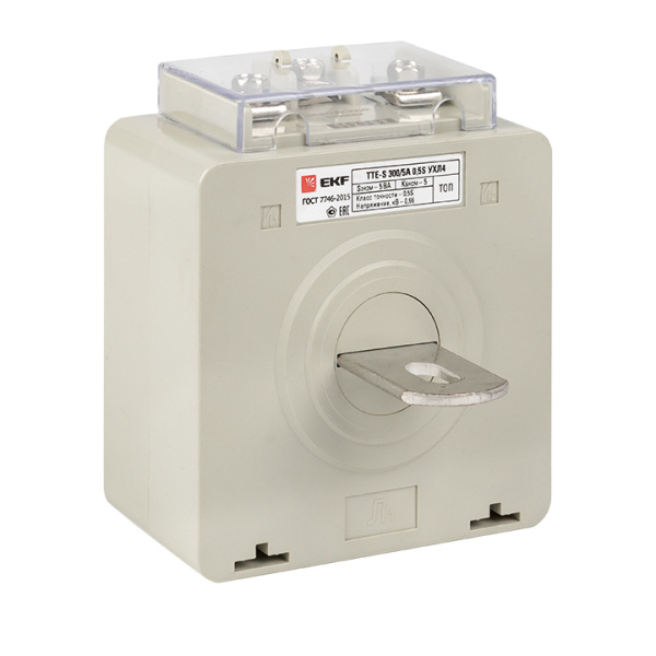 Трансформатор тока ТТЕ-A-300/5А с клеммой напряжения класс точности 0,5S PROxima EKF