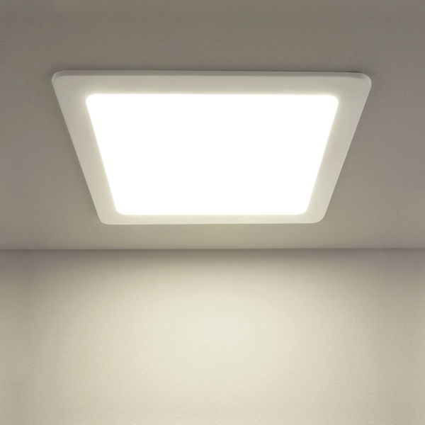 Встраиваемый светодиодный светильник потолочный DLS003 24Вт 4200К белый Elektrostandard