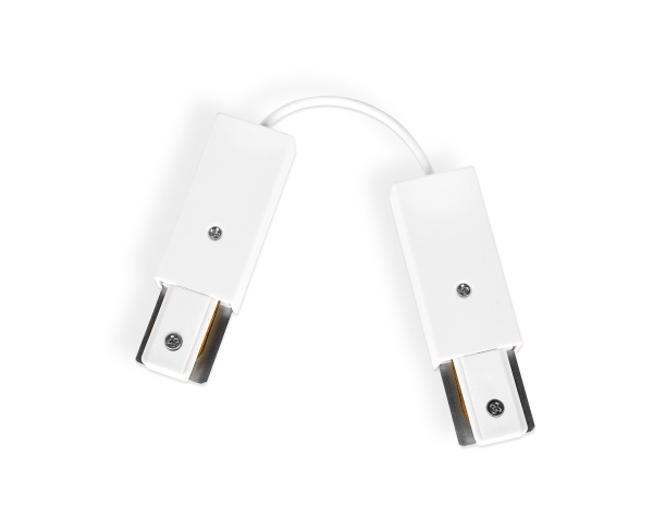 Коннектор гибкий однофазный для соединения трековых шинопроводов GL7087 WH белый Ambrella Light