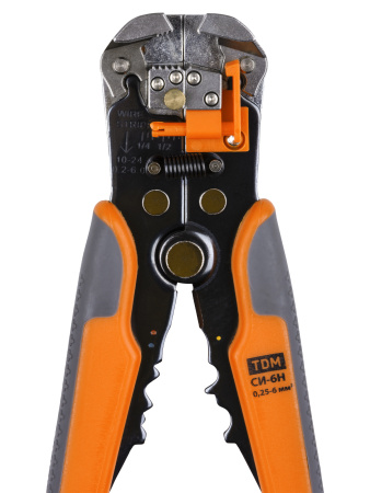 Съемник изоляции СИ-6Н, сечения: зачистки 0,25-6 мм, обжима 0,5-6 мм "МастерЭлектрик" TDM