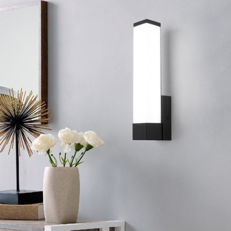 Настенный светодиодный светильник 6Вт 4000К черный IP44 Jimy (a052741) Elektrostandard