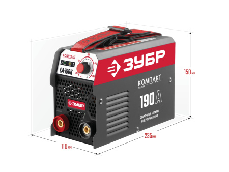 Сварочный аппарат инверторный, 190 А, (B) ЗУБР