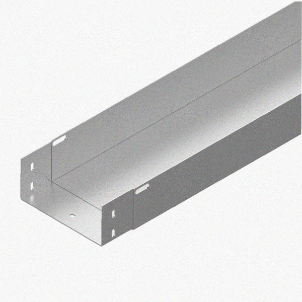 Лоток монтажный цельный глухой ЛМЦГ100х100х2000 УХЛ1, оцинкованный лист, S1,5