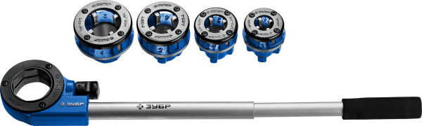 Набор клуппов №4 с трещоткой, серия Профессионал ЗУБР