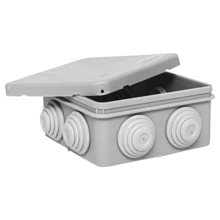 Коробка распределительная КМР-030-031 с крышкой наружная (80х80х50) 7 мембранных вводов IP54 PROxima EKF