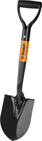 Лопата "Профи-10" автомобильная, деревянный черенок, с рукояткой, Профессионал ЗУБР