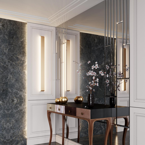 Настенный св-к IP20 LED 40W 3335Лм 3000K FRAMANT золотой/металл ODEON LIGHT