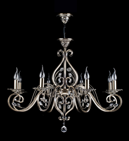 Люстра 8*E14 60Вт Бронза IP20 Leaves RC109-PL-08-R Maytoni