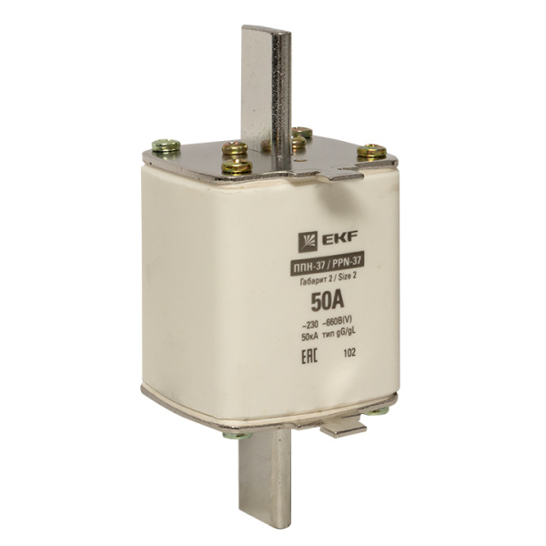 Плавкая вставка ППН-37 400/50А габарит 2 PROxima EKF Плавкая вставка ППН-37 400/50А габарит 2 PROxima EKF