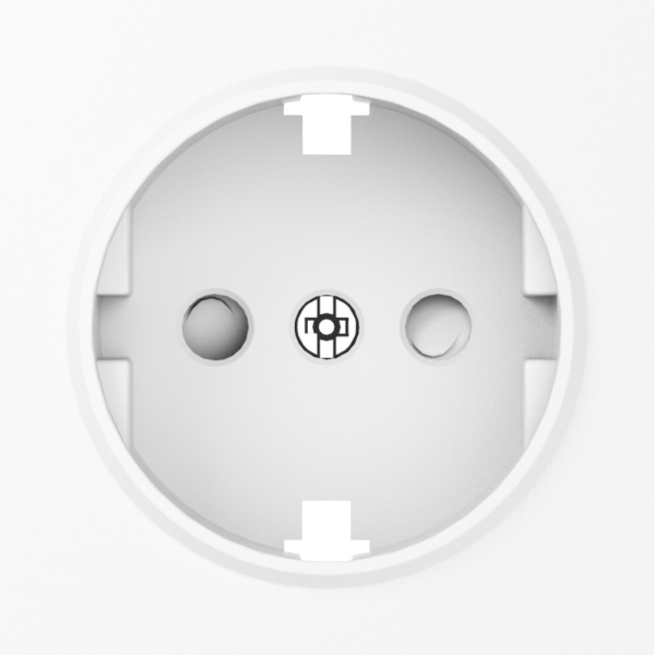 Donel A07 глянцевый белый накладка для розетки Schuko с заземлением, со шторками 16A 250 В~,серия DB