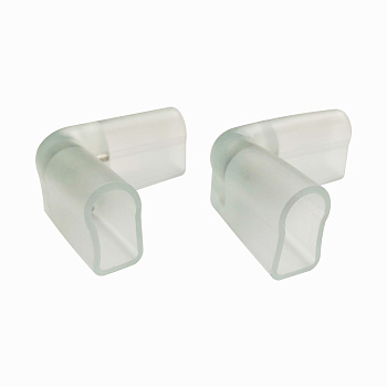 09-131-2 Комплект(2шт) коннекторов ПВХ для углового соединения одностороннего светодиодного неона мини 8*16мм арт.17-32/34/35/36/37/38 Apeyron
