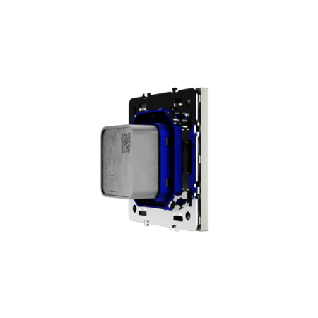 Розетка телевизионная встраиваемая Voltum S70 оконечная TV+SAT, (сталь)