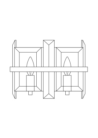 Бра 2*E14 40Вт Хром IP20 Cerezo MOD201WL-02N Maytoni