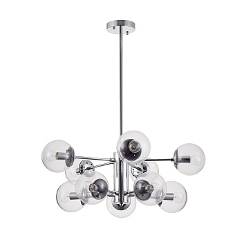 Подвесной светильник 10*E14 60Вт Хром IP20 Richard FR5596PL-10CH Freya