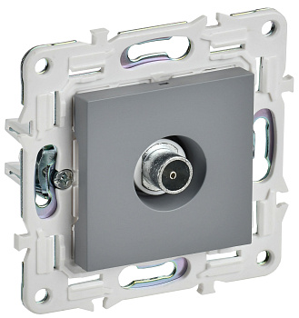 SKANDY Розетка TV оконечная SK-A12Gr серый IEK