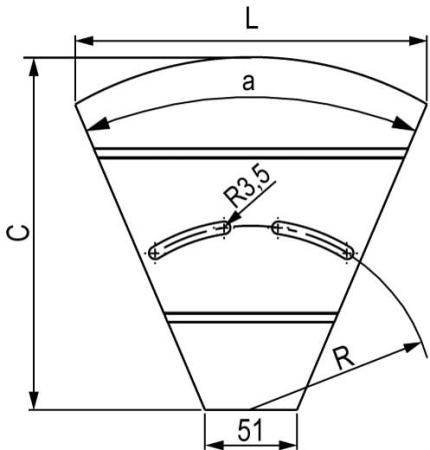 Горизонтальный изменяемый угол CPO 0-45град. 150х80, цинк-ламельный DKC