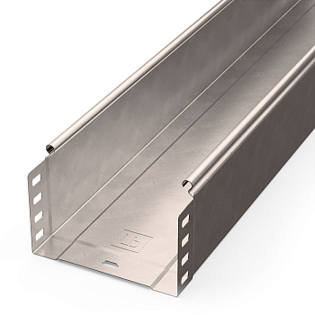 Лоток неперфорированный Стандарт INOX (AISI 409) 150х100х3000 (0,7 мм) (6 м/уп) Промрукав