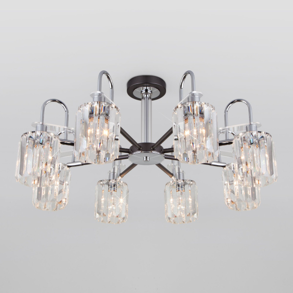 Потолочная люстра в стиле лофт 8*E14 60Вт графит IP20 Tenia (70090/8 графит) Eurosvet