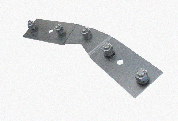 Соединитель шарнирный СШ.ЛМГх100 УТ1,5, оцинкованный лист, S1,5