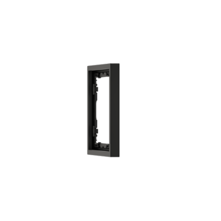 Рамка пластиковая Voltum S70 на 1 пост, (черный матовый)