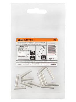 Гильза кабельная медная луженая под опрессовку ГМЛ 4-3 ГОСТ 23469.3-79 (12шт./упак.) TDM