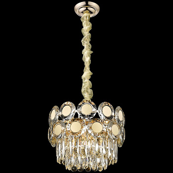 Люстра подвесная Белое золото/Прозрачный E14 5*40Вт WE134.05.303 WERTMARK