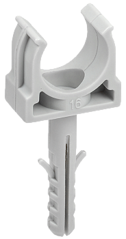Держатель с защёлкой и дюбелем CT16 (без винта) IEK