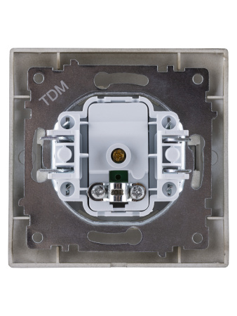 Розетка телевизионная простая (0-2400МГц, "мама") бронза "Лама" TDM