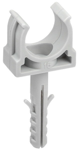 Держатель с защёлкой и дюбелем CT16 (без винта) IEK