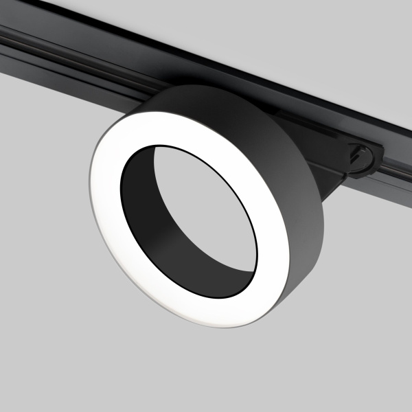 Трековый светодиодный светильник для однофазного шинопровода 12Вт 4200К черный IP20 Spila (a056374) Elektrostandard